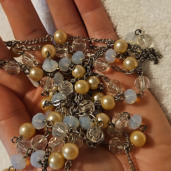 #0017 Triple strand necklace faux? Pearls - Picture 6 of 6